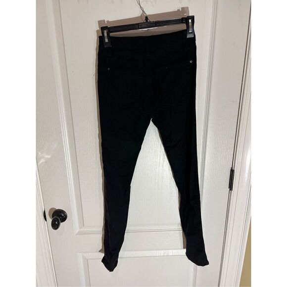 Old Navy Pop Rockstar mid-rise Black Jeans with distressing - Picture 2 of 9